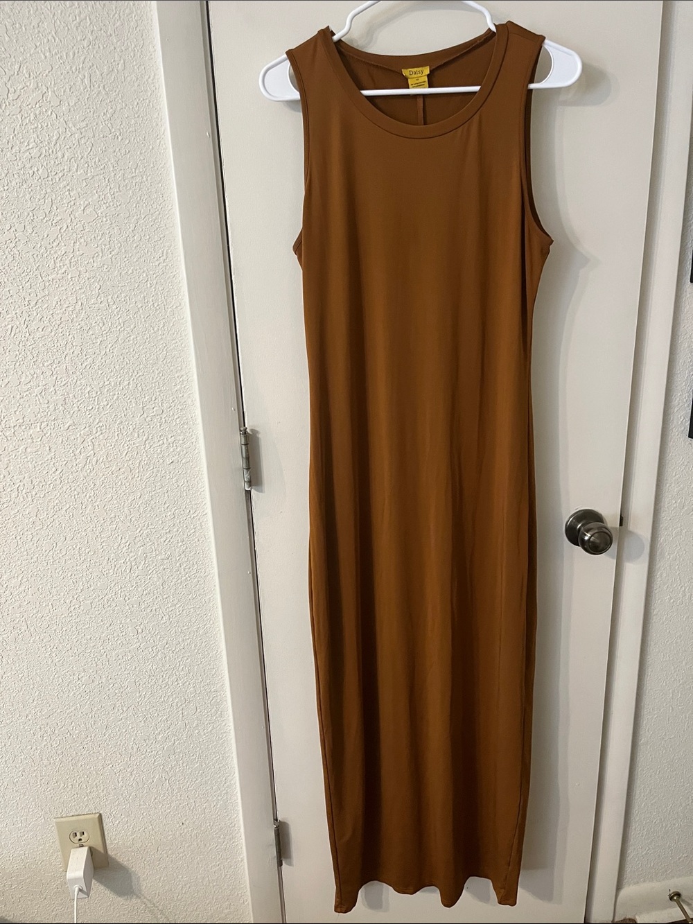 Daisy Sleeveless Maxi Dress in Cinnamon Brown